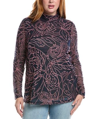 Johnny Was Plus Rebecca Mesh T-Shirt