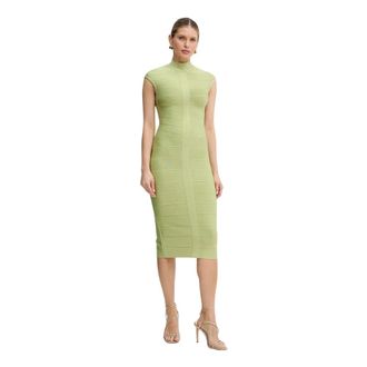 H&eacute;rve L&eacute;ger Kleedjes, Dames, Groen, S, Davina Midi Jurk