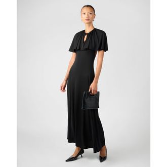 WeWoreWhat Cape Midi Dress in Black at Nordstrom, Size Xx-Small