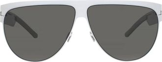 Mykita Dark Grey Browline Unisex Sunglasses COLLAB-ELEKTRA F57 64