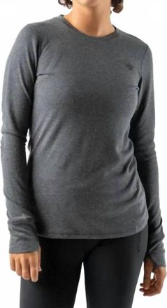 Rabbit Womens Outrun Long Sleeve Tee In Charcoal