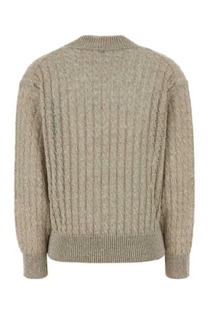 Brunello Cucinelli Mco559702 C1600 Exterior: Linen Nylon Maglieria Sweater
