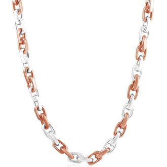 Pompeii3 Mens 14k Gold (106gram) or Platinum (171gram) 6.5mm Link Chain Necklace 22