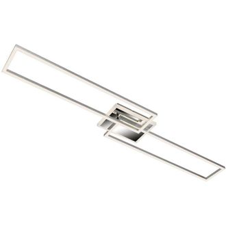 Briloner Lampada da soffitto a led cct Dimmerabile Telecomando 40W argento metallo Briloner