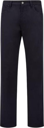 Moncler Mens Cotton Blend Clothing Trousers - Dark Blue - Size EU 50 (Mens)