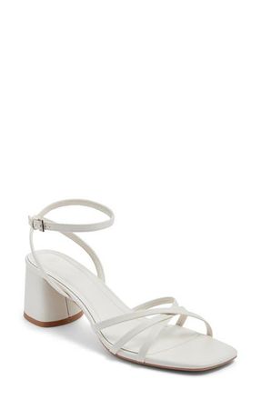BP. Isabelle Heel Ankle Strap Sandal in Ivory Vanilla at Nordstrom, Size 9.5