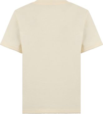 Moncler Womens Short-Sleeved T-Shirt Sand Cotton T-Shirts & Jerseys