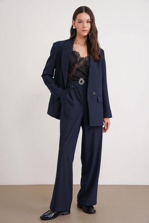 Mixray Hoge Taille Rechte Pijpen Broek