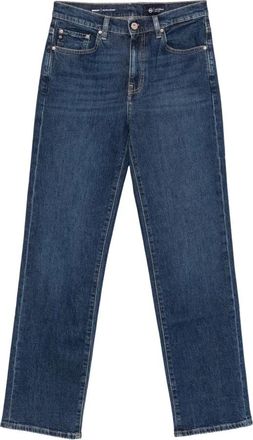 AG - Adriano Goldschmied Brinley Mid Rise Straight Leg Jeans - Dames - Regular Fit Jeans - Blauw - W27 - Denim - Jeans