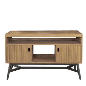 Wanda Collection Mueble doble de teca para lavabo 130 cm