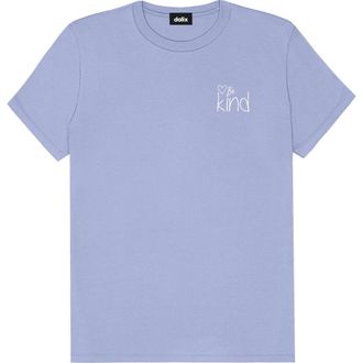 Dalix Be Kind Womens Relaxed Tee in Lavender Blue at Nordstrom, Size Xx-Large
