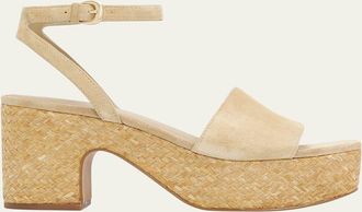 Vince 75mm Castella Suede Platform Sandals