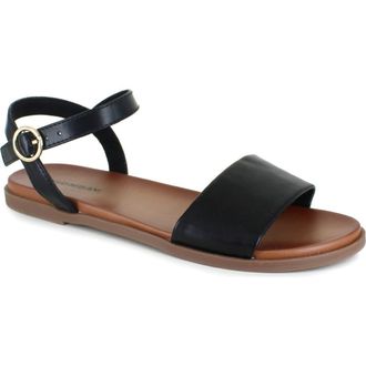 Unionbay Regal Ankle Strap Sandal in Black at Nordstrom Rack, Size 6