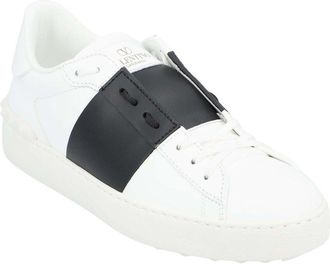 Valentino Womens Calfskin Leather Open Sneaker, Never Worn (Authentic Pre- Loved)