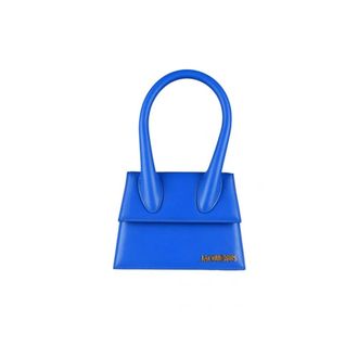 Jacquemus Pre-owned Le Chiquito Moyen Tas - Dames - Vintage Mini Tas - Blauw - ONE Size - Leer - Vintage