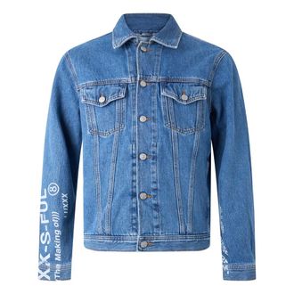 Diesel Chaqueta vaquera con bolsillos - Jackets - Hombre - Azul - S