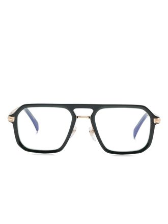 Eyewear by David Beckham DB7142 glasses - men - Acetate/Metal - 54 - Green