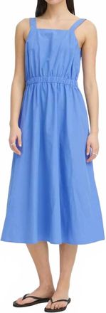 Ichi Sleeveless Midi Dress In Blue