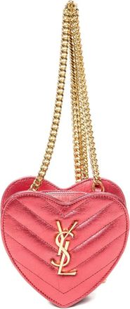 Saint Laurent Borsa a tracolla Love Heart 2000 - Rosa