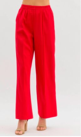 Entro Rouge Pants In Red