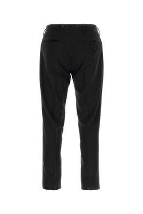 Prada Mens Black Stretch Wool Pant Nero Eawv Pantaloni