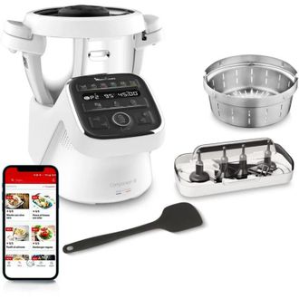 Moulinex robot da cucina multifunzione 3l 1550w bianco/grigio - hf80db10 - moulinex