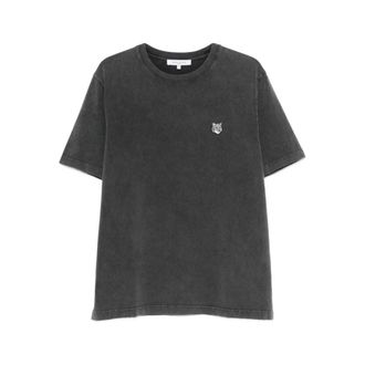 Maison Kitsun&eacute; Heren, Tops, Grijs, Maat: XL Katoen
