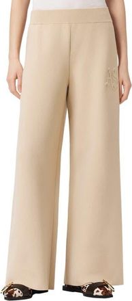 AllSaints Sonny Knit Wide Leg Pants in Pebble White at Nordstrom, Size 10 Us