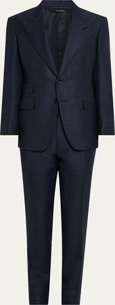 Tom Ford Mens Shelton Mouline Sharkskin Suit