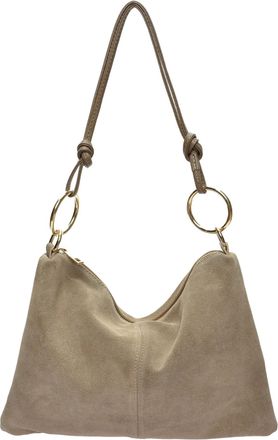 Luisa Vannini Beige Rundleer Tas