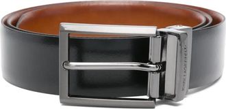 Karl Lagerfeld leather belt - men - Calf Leather - 80 - Black