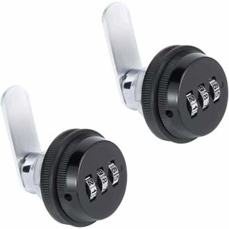OEM Juego De 2 Cerraduras Para Muebles, Cerradura De Leva Con Combinaci&oacute;n De 3 D&iacute;gitos, Cerradura Para Armario De 1930 Mm, Cerradura De C&oacute;digo Para Taquil
