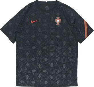 Nike Portugal National Team 20/21 Pre Match Jersey Black CD2579-010