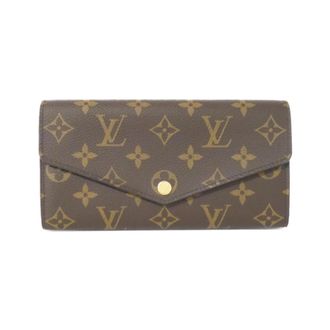 Louis Vuitton Marron Coated Canvas Long Wallet (Bi-Fold) (Pre-Owned)