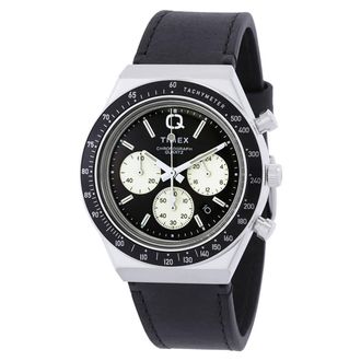 Timex Q Chronograph Quartz Black Dial Mens Watch TW2V42700