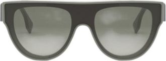 Fendi FE40150I95P Geometric Full Rim Sunglasses - Green
