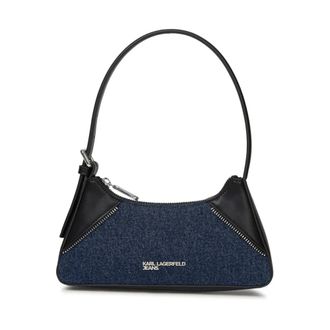 Karl Lagerfeld Dames, Tassen, Blauw, Maat: ONE Size Leer