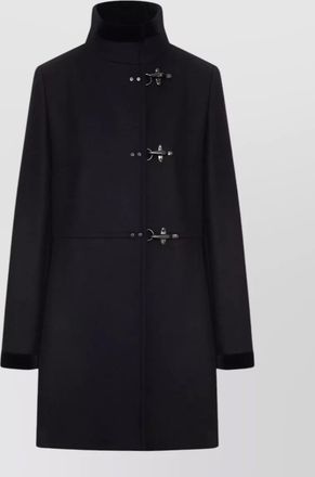 Fay cashmere wool high neck single breasted coat