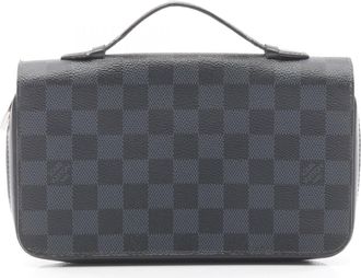 Louis Vuitton Black Damier Graphite Damier Graphite Long Bill Wallet (Bi-Fold) (Pre-Owned)