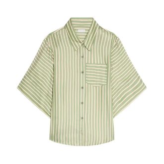 Dries Van Noten Shirts, female, Green, Size: M Clea Bis 3274 Shirt