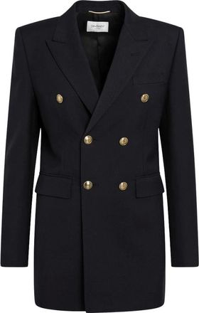 Saint Laurent Mujer, Chaquetas, Azul, Talla: M