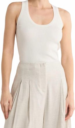 TWP Knit Tank In Ivory