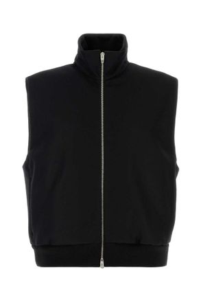 Jil Sander Black Mock Collar Jacket