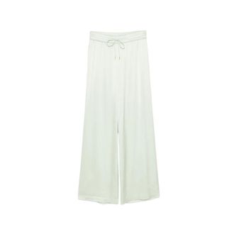 Alice & Olivia Dames, Broeken, Groen, Maat: XS Satijn
