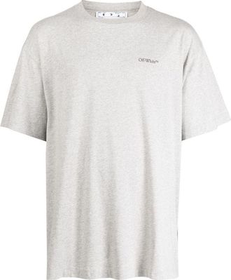Off-white Jumbo Arrow-print Cotton T-shirt Grey OMAA038S23JER0020810