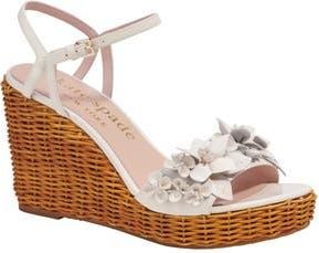 Kate Spade New York fiori wicker wedge sandal in Parchment at Nordstrom Rack, Size 5.5