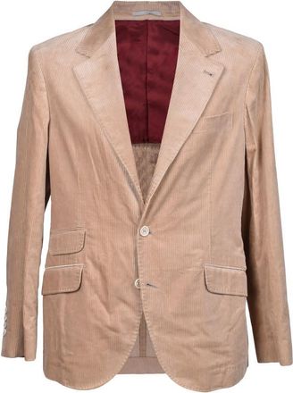 Brunello Cucinelli Camel Corduroy Blazer, Brand Size 48 (US Size 38)