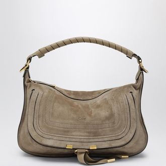 Chlo&eacute; Marcie small bag in light brown suede
