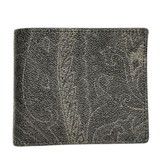 Etro Gray Pvc Leather Wallet (Bi-Fold) (Pre-Owned)