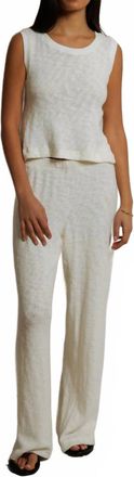 perfectwhitetee Kala Crop Tank Top In Natural